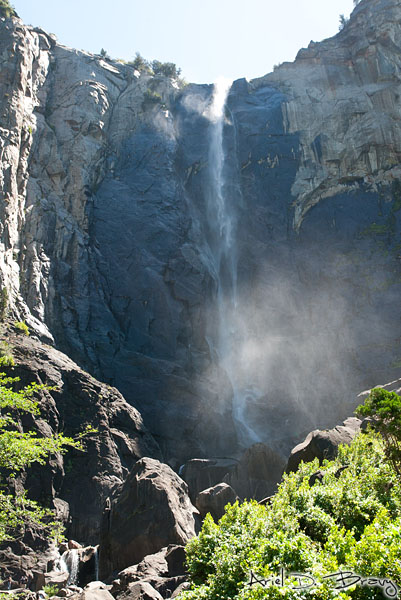 Bridalveil Falls during noonish light