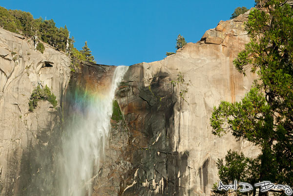 Bridalveil afternoon rainbow