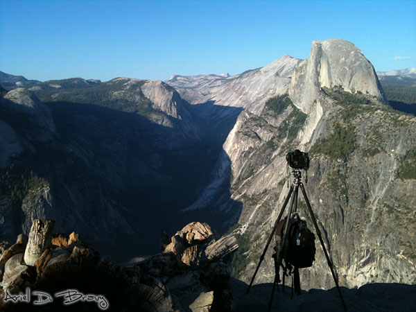 Camera shooting timelapse at Glacier Point