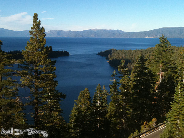 Emerald Bay and Lake Tahoe from the Bayview Campground Emerald Bay and Lake Tahoe from the Bayview Campground