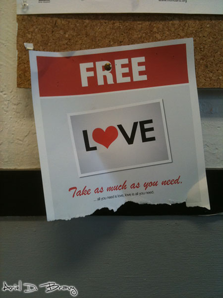 Free Love sign Free Love sign