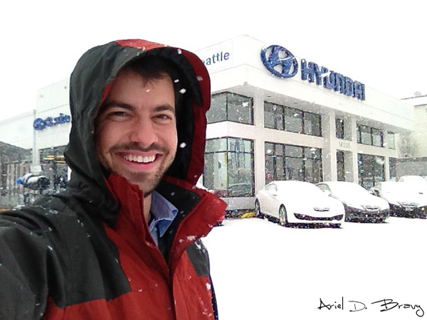 Ariel at the dealership Ariel at the dealership